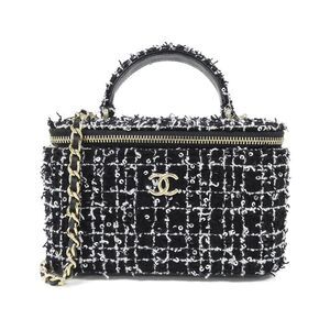 Chanel Cotton Tweed Sequin Shoulder Bag